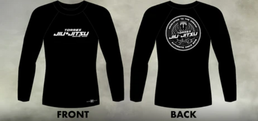 Kids Long Sleeve All Black Rash Guard